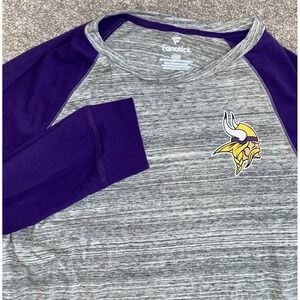 NWT Fanatics Mens Large Minnesota Vikings Long Sleeve T-Shirt White NFL Game Day